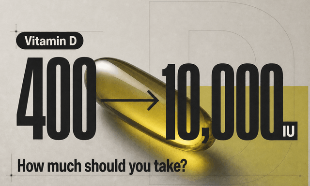 Vitamin D: From 400 IU to 10,000 IU, How Much Should I Take?